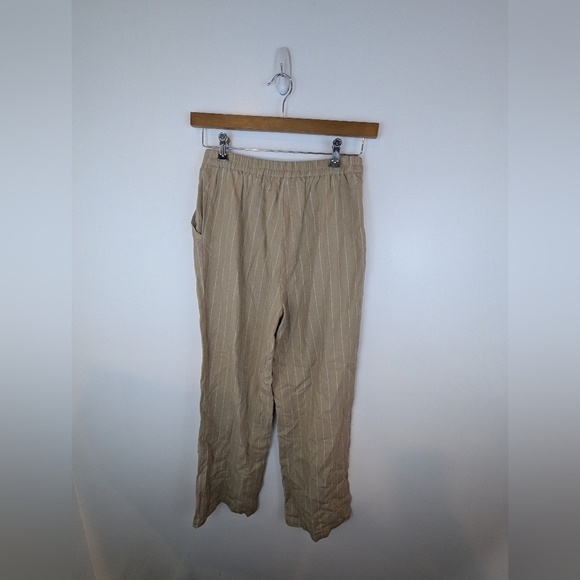 NWT Skies are Blue Linen Blend Wide Leg Trousers, Sz S - Picture 7 of 9